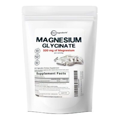 Ảnh sản phẩm Micro Ingredients - Magnesium Glycinate 500mg / 3 Capsules (240 viên) - 1