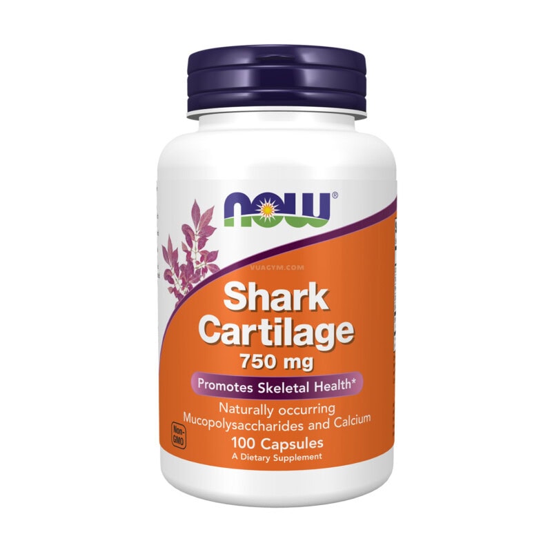 Ảnh sản phẩm NOW - Shark Cartilage 750mg / Capsule (100 viên)