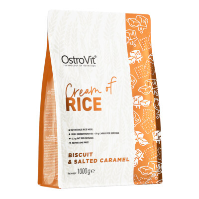 OstroVit - Cream of Rice - 1KG. Biscuit & Salted Caramel