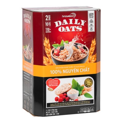Innovation - Yến Mạch Daily Oats - Vàng (Cán dẹt) (Thùng 4.5 Kg)