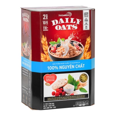 Innovation - Yến Mạch Daily Oats - Xanh dương (Cán vỡ) (Thùng 4.5 Kg)