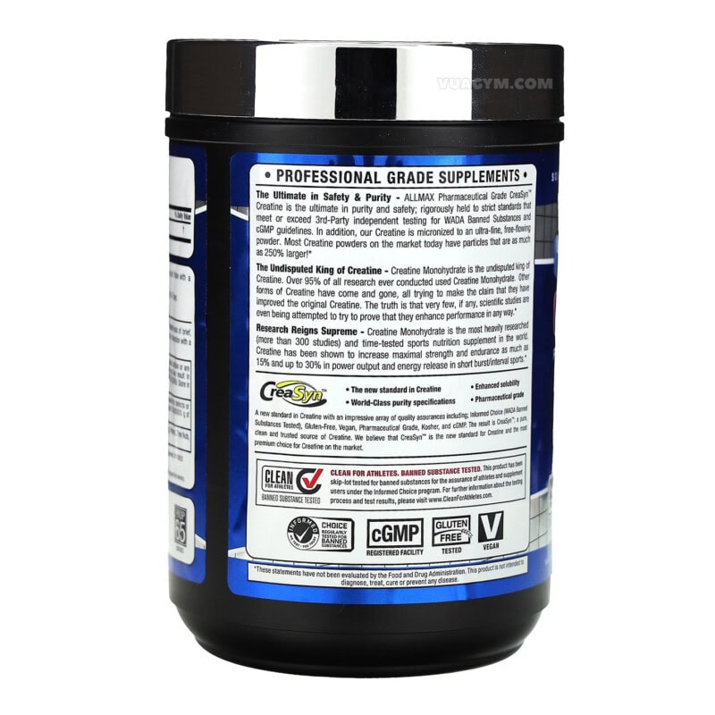Ảnh sản phẩm Allmax - Creatine, Pharmaceutical Grade (400g) - 3