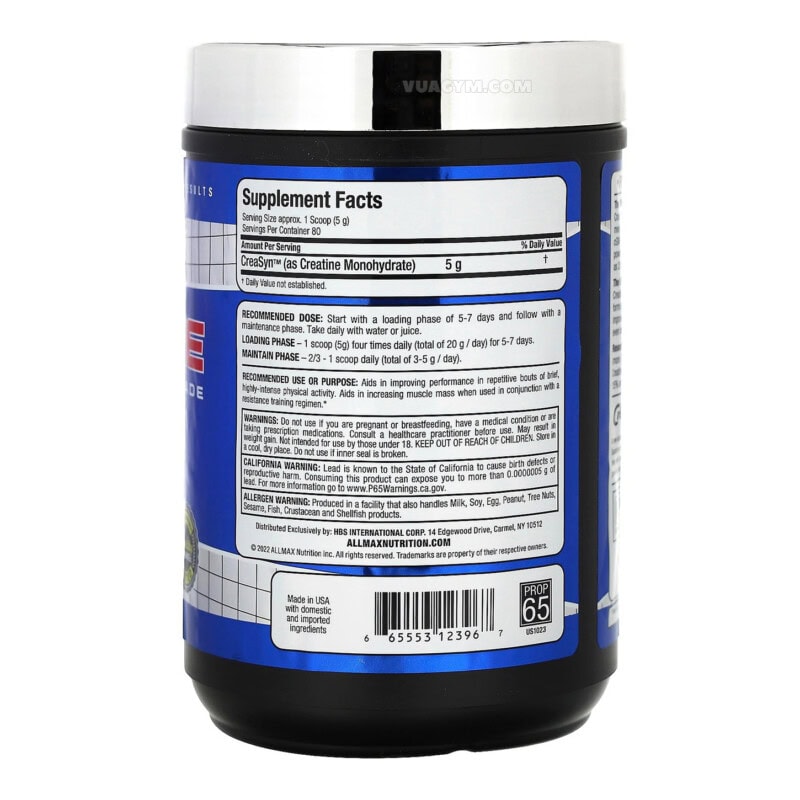 Ảnh sản phẩm Allmax - Creatine, Pharmaceutical Grade (400g) - 2