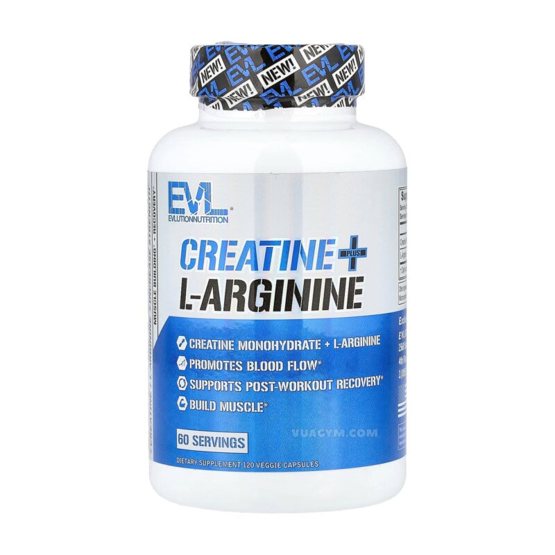 Ảnh sản phẩm EVL - Creatine + L-Arginine (120 viên)