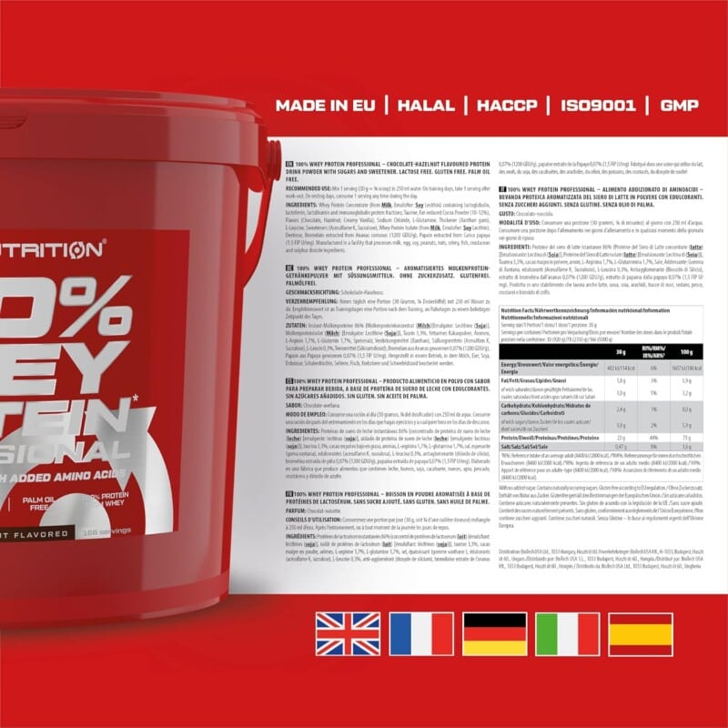 Ảnh sản phẩm Scitec Nutrition - 100% Whey Protein Professional (5KG) - 6