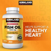 Ảnh thu nhỏ sản phẩm Kirkland - Fish Oil 1000mg / Softgel (400 viên) - 7