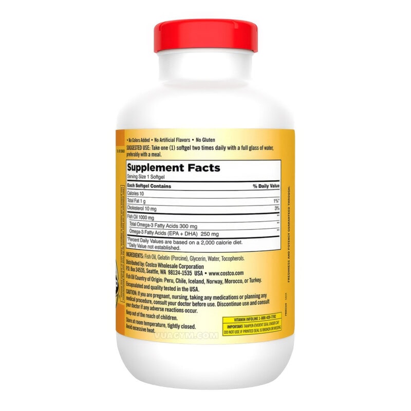Ảnh sản phẩm Kirkland - Fish Oil 1000mg / Softgel (400 viên) - 2