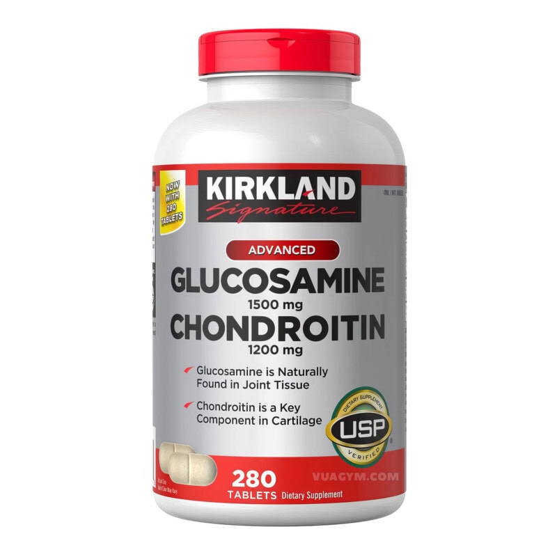 Ảnh sản phẩm Kirkland - Glucosamine 1500mg Chondroitin 1200mg (280 viên)