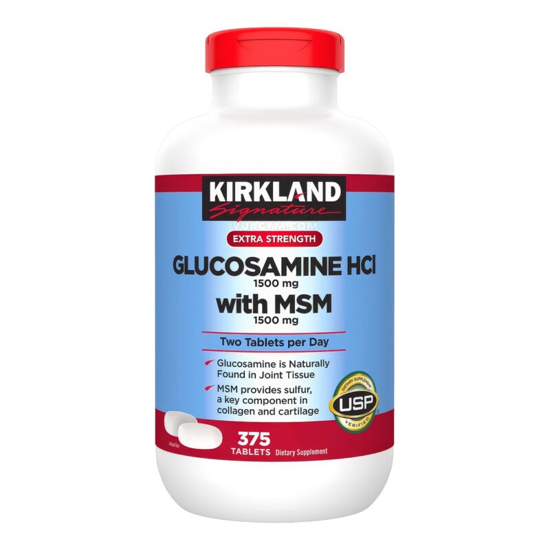 Ảnh sản phẩm Kirkland - Glucosamine HCL 1500mg + MSM 1500mg (375 viên)