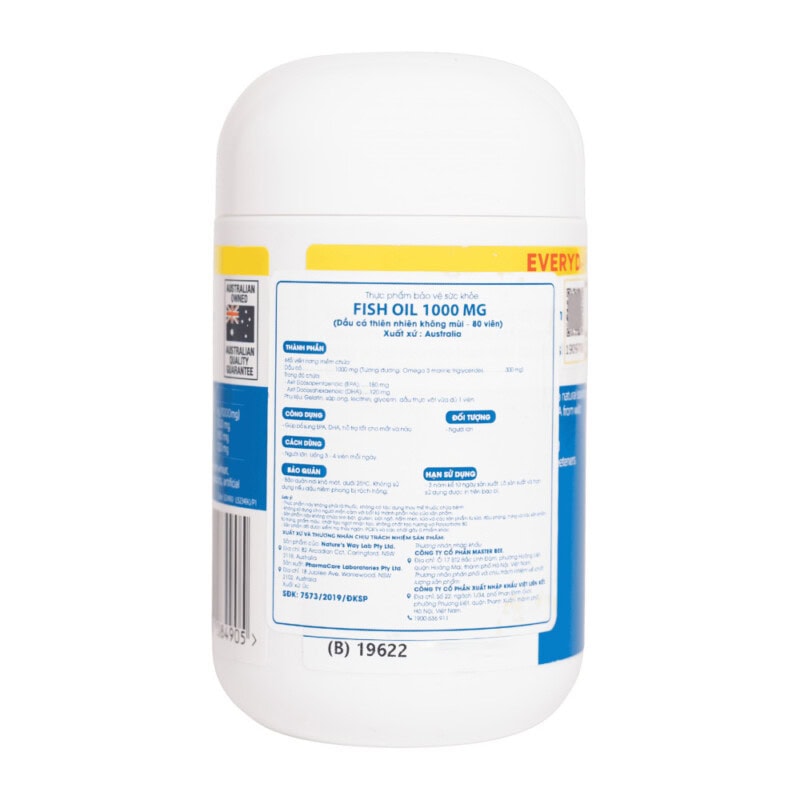 Ảnh sản phẩm Nature's Way - Odourless Fish Oil 1000mg (80 viên) - 3