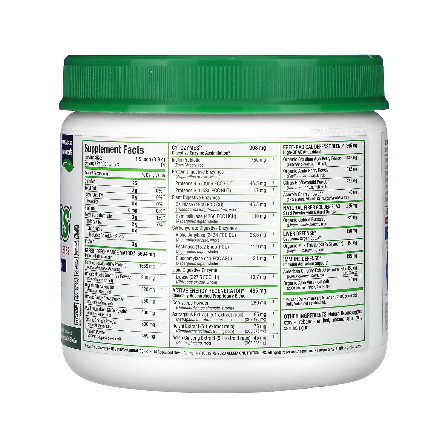 Allmax - CytoGreens (125g) - allmax cytogreens 125g acai berry green tea facts copy