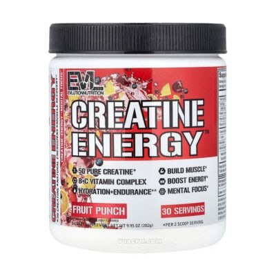 EVL - Creatine Energy - 30 lần dùng - Fruit Punch