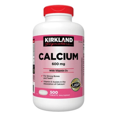Kirkland - Calcium 600mg + Vitamin D3 (500 viên)