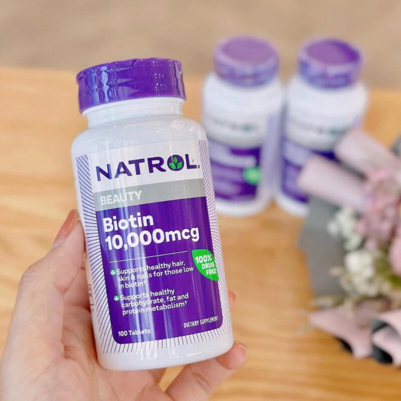 Ảnh sản phẩm Natrol - Biotin 10,000mcg / Tablet (100 viên) - 5