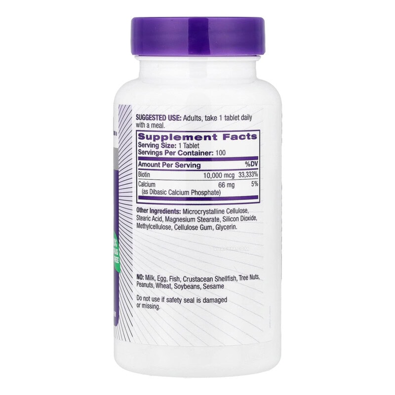 Ảnh sản phẩm Natrol - Biotin 10,000mcg / Tablet (100 viên) - 2