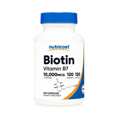 Nutricost - Biotin (Vitamin B7) 10,000mcg / Capsule (120 viên)