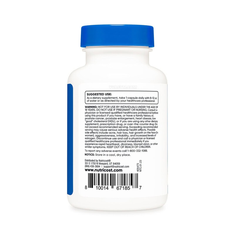 Ảnh sản phẩm Nutricost - DHEA 25mg / Capsule (120 viên) - 3