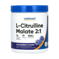 Nutricost - L-Citrulline Malate 21 - 300g - Blue Raspberry