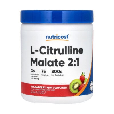 Nutricost - L-Citrulline Malate 21 - 300g - Strawberry Kiwi