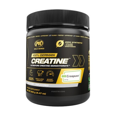 PVL - 100% German Creatine Creapure - 240g, 48 lần dùng - Unflavored