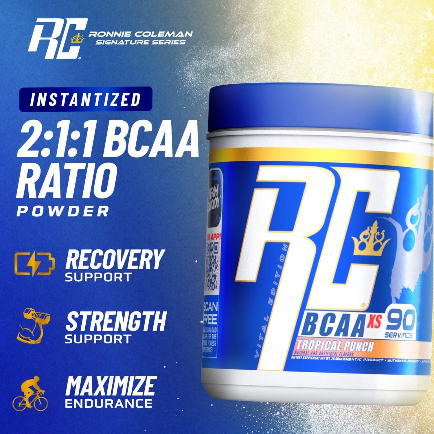 Ronnie Coleman - BCAA-XS (30 lần dùng) - ronnie coleman bcaa xs 30 lan dung content