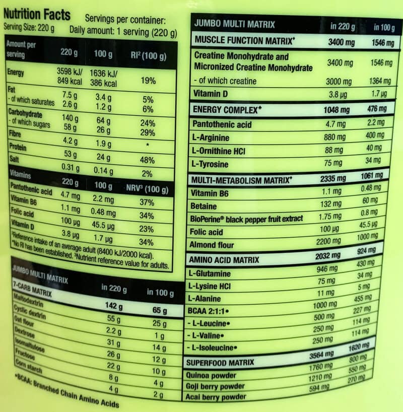 Ảnh sản phẩm Scitec Nutrition - Jumbo (1320g) - 2