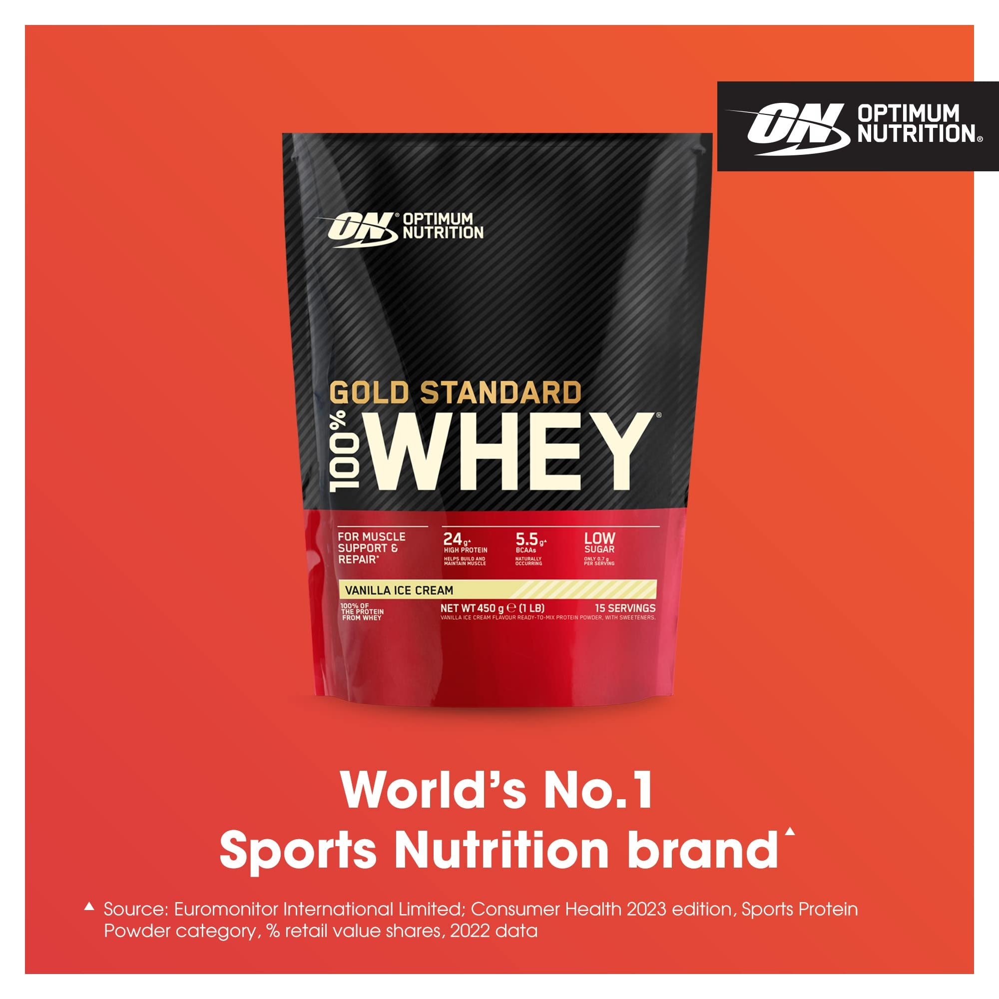Optimum Nutrition - Gold Standard 100% Whey (1 Lb) - optimum nutrition gold standard 100 whey 1 lb content 3