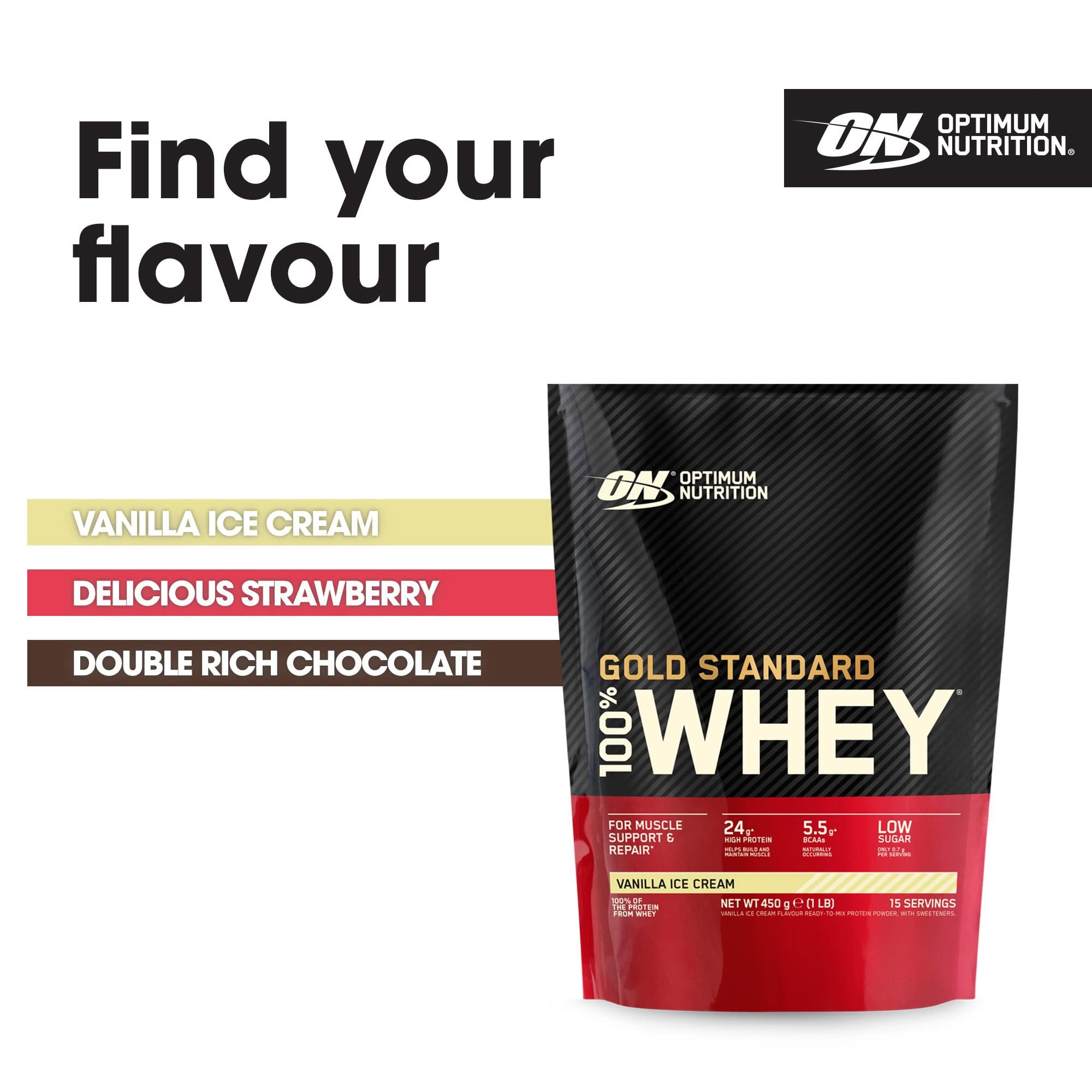 Optimum Nutrition - Gold Standard 100% Whey (1 Lb) - optimum nutrition gold standard 100 whey 1 lb content 4