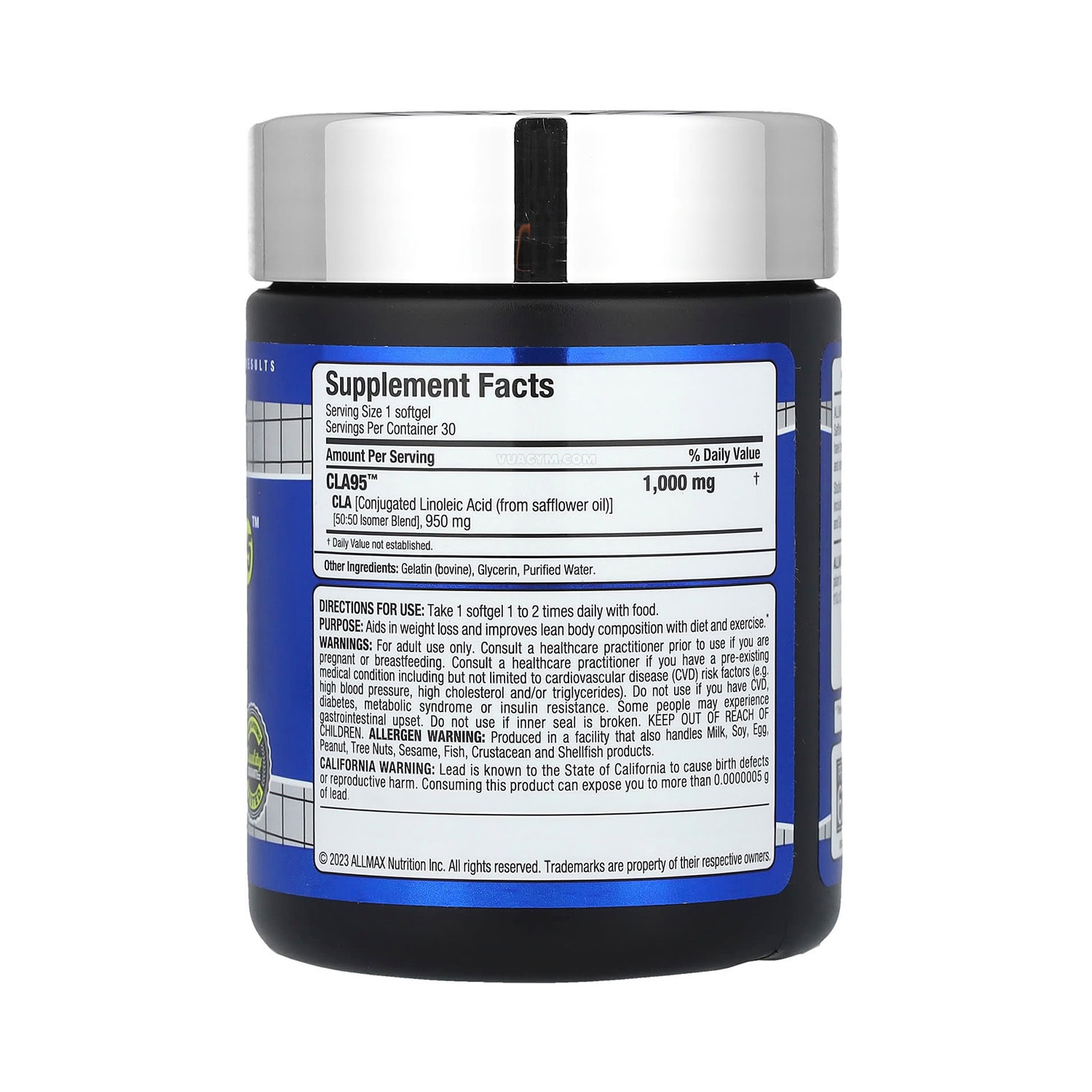 AllMax - CLA 95 (30 viên) - allmax cla 95 30 vien facts