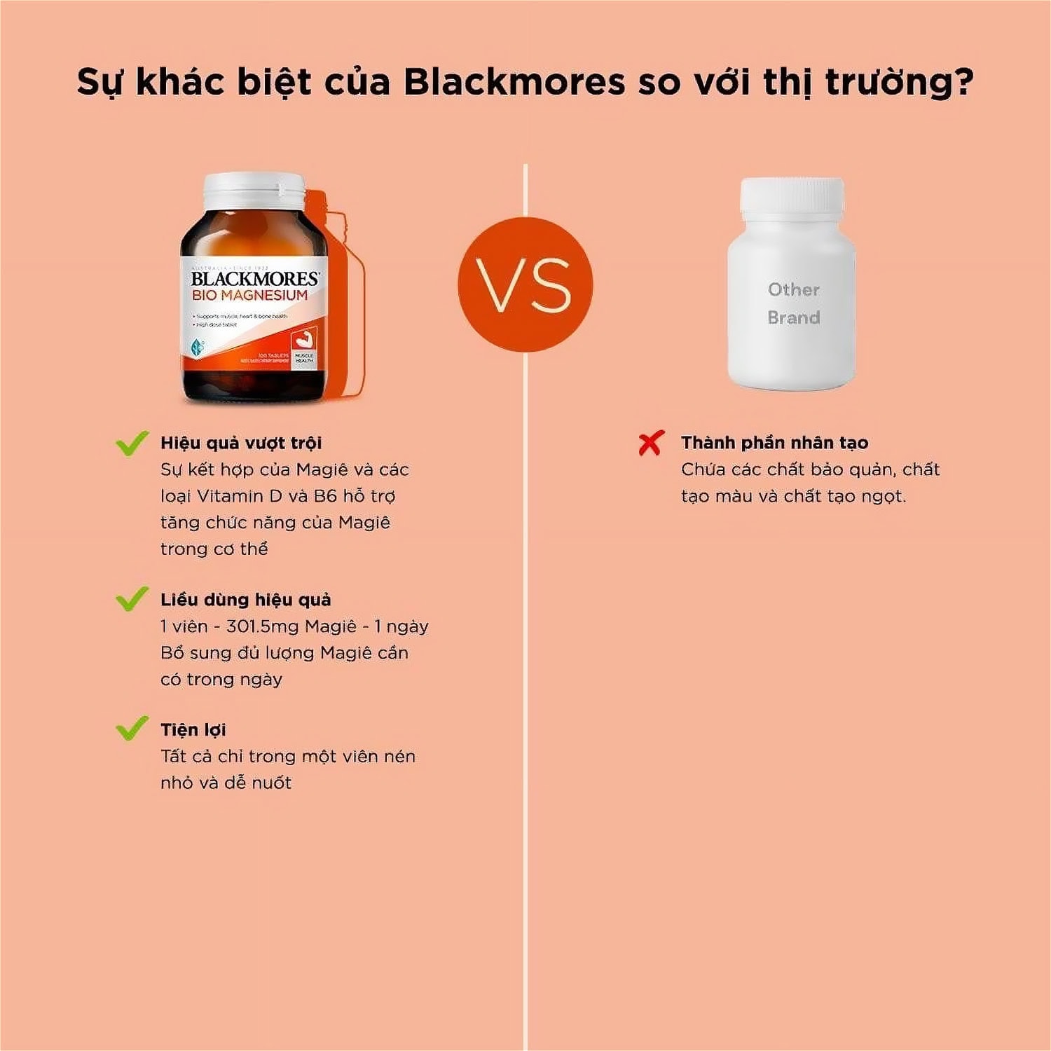 Blackmores - Bio Magnesium (100 viên) - blackmores bio magnesium 100 vien content 2