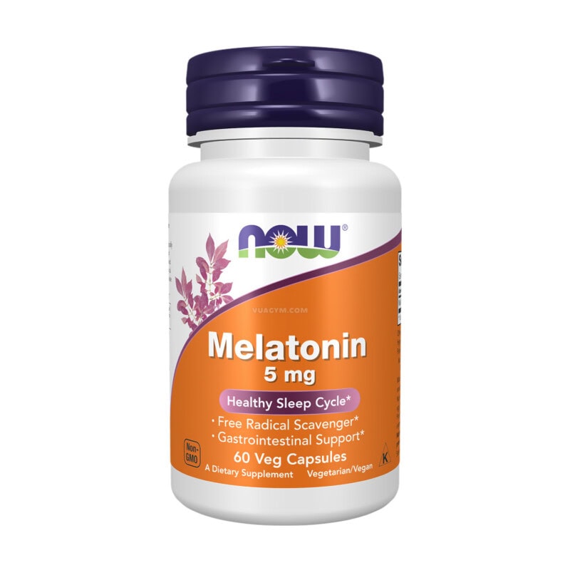 Ảnh sản phẩm NOW - Melatonin 5mg (60 viên)