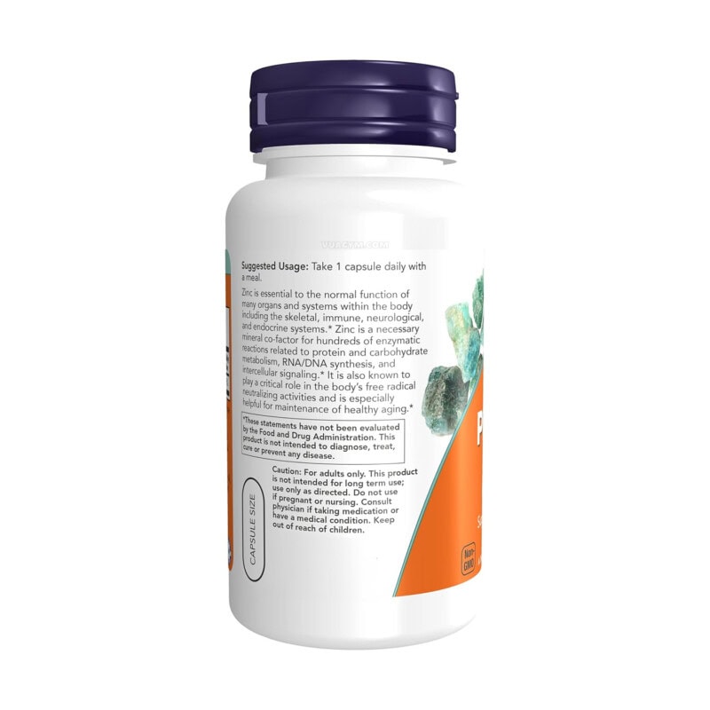 Ảnh sản phẩm NOW - Zinc Picolinate 50mg / Capsule (120 viên) - 3