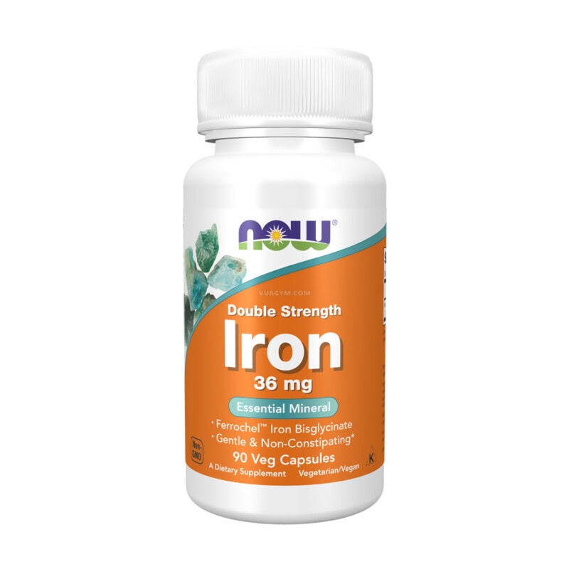 Ảnh sản phẩm NOW - Iron 36mg (90 viên)