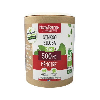 Nat&Form - Ginkgo Biloba 500mg / 2 Capsules (200 viên)