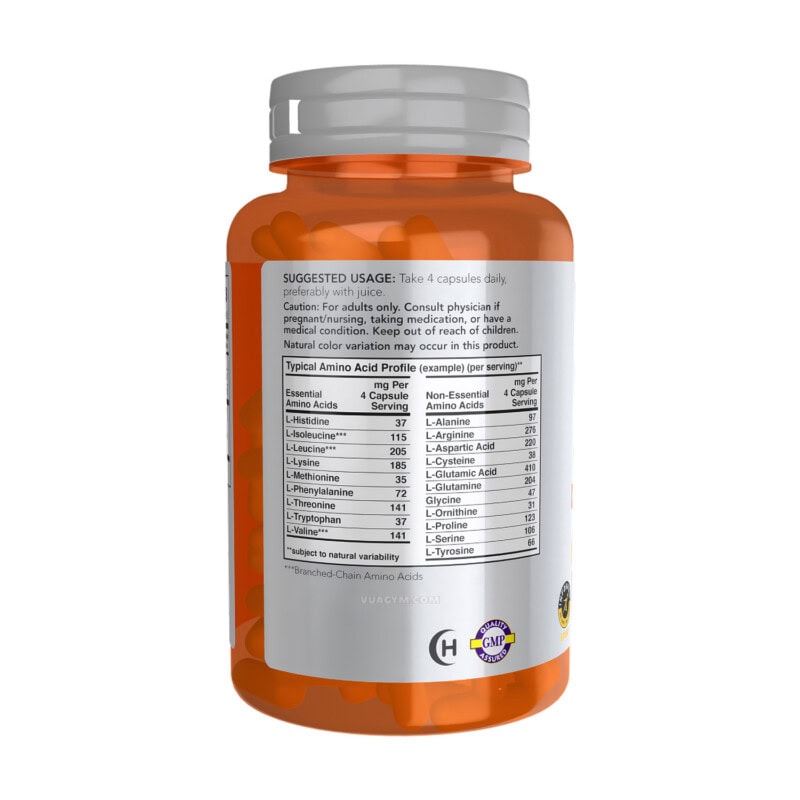 Ảnh sản phẩm NOW - Amino Complete (120 viên) - 2