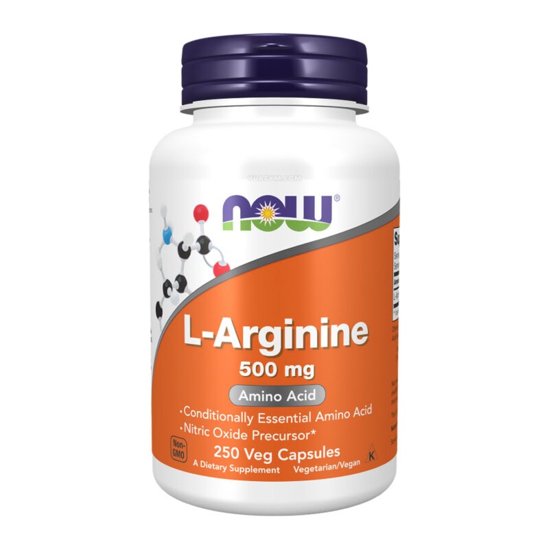 Ảnh sản phẩm NOW - L-Arginine 500mg / Capsule (250 viên)