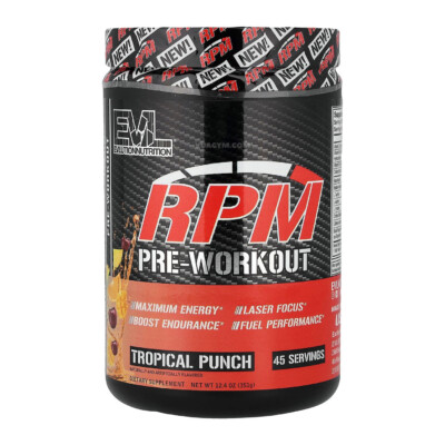 EVL - RPM Pre-Workout - 45 lần dùng - Tropical Punch