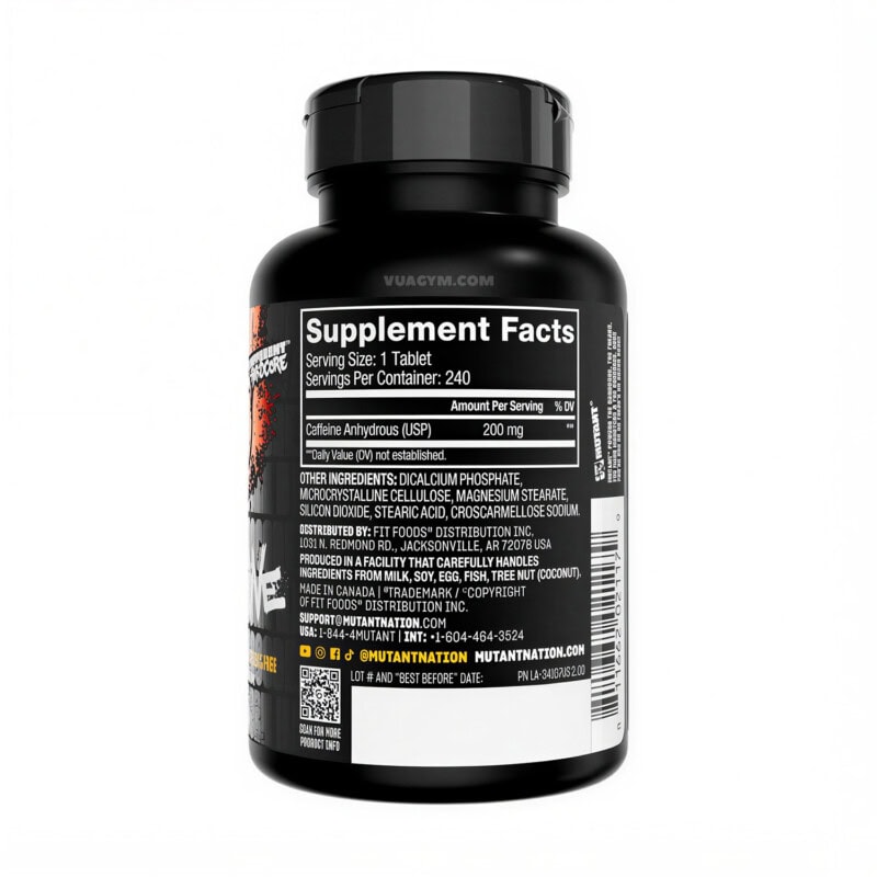 Ảnh sản phẩm Mutant - Caffeine (240 viên) - 3