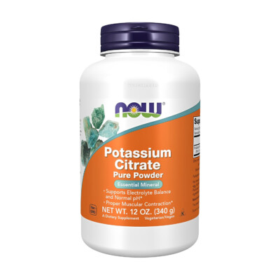 NOW - Potassium Citrate Pure Powder - 340g