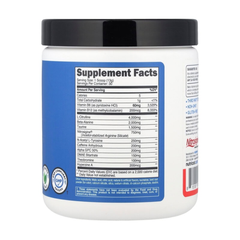 Ảnh sản phẩm Nutricost - Pre (Pre-Workout Complex) (30 lần dùng) - 3