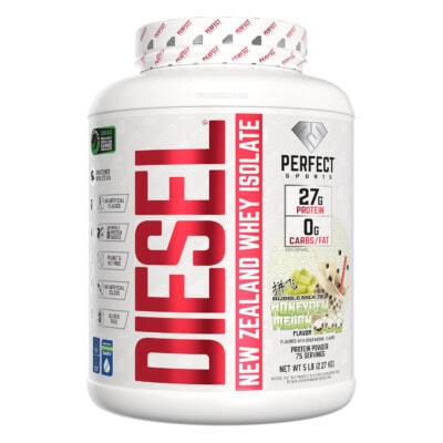 Perfect Sports - Diesel Whey Isolate - 5 Lbs - Bubble Milk Tea, Honeydew Melon