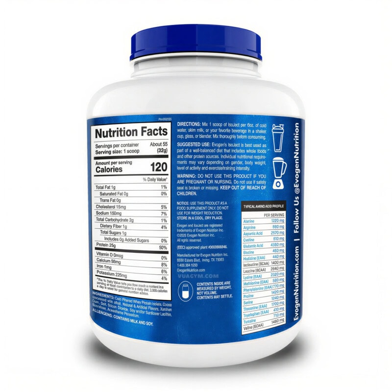 Ảnh sản phẩm Evogen - IsoJect (3.88 - 4 Lbs) - 2
