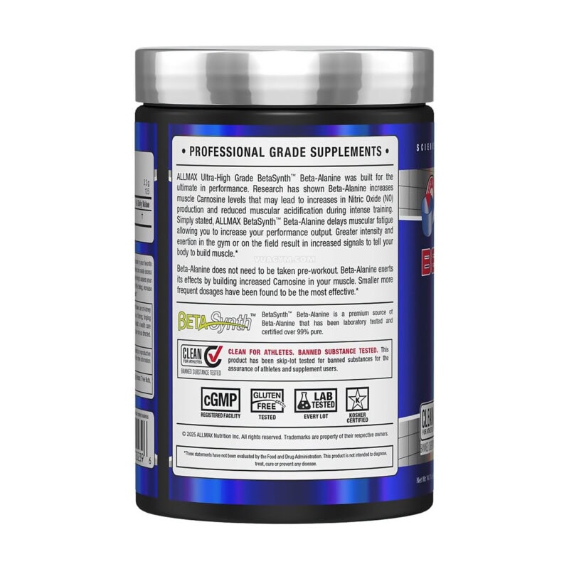 Ảnh sản phẩm Allmax - Beta-Alanine (400g) - 3