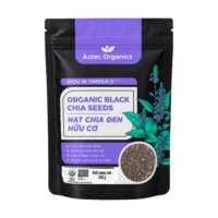Ảnh thu nhỏ sản phẩm Aztec Organics - Hạt Chia Đen Hữu Cơ Organic Black Chia Seeds (200g) - 1