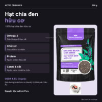 Ảnh thu nhỏ sản phẩm Aztec Organics - Hạt Chia Đen Hữu Cơ Organic Black Chia Seeds (500g) - 3