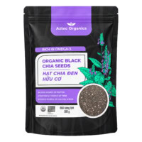 Ảnh thu nhỏ sản phẩm Aztec Organics - Hạt Chia Đen Hữu Cơ Organic Black Chia Seeds (500g) - 1