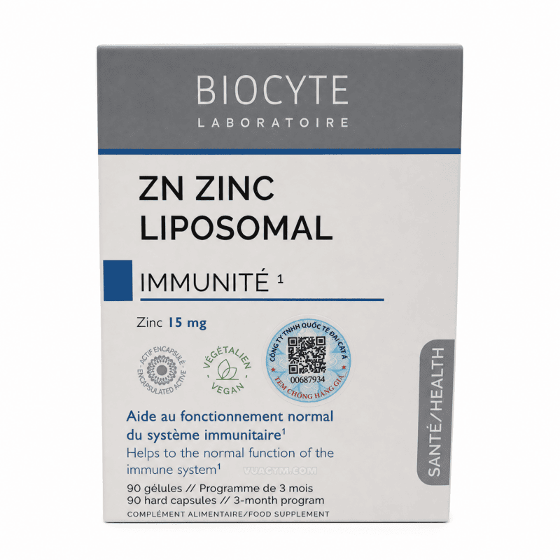 Ảnh sản phẩm Biocyte - Zn Zinc Liposomal (90 viên) - 4