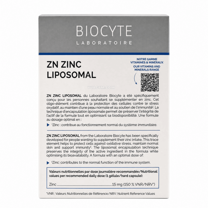 Ảnh sản phẩm Biocyte - Zn Zinc Liposomal (90 viên) - 2