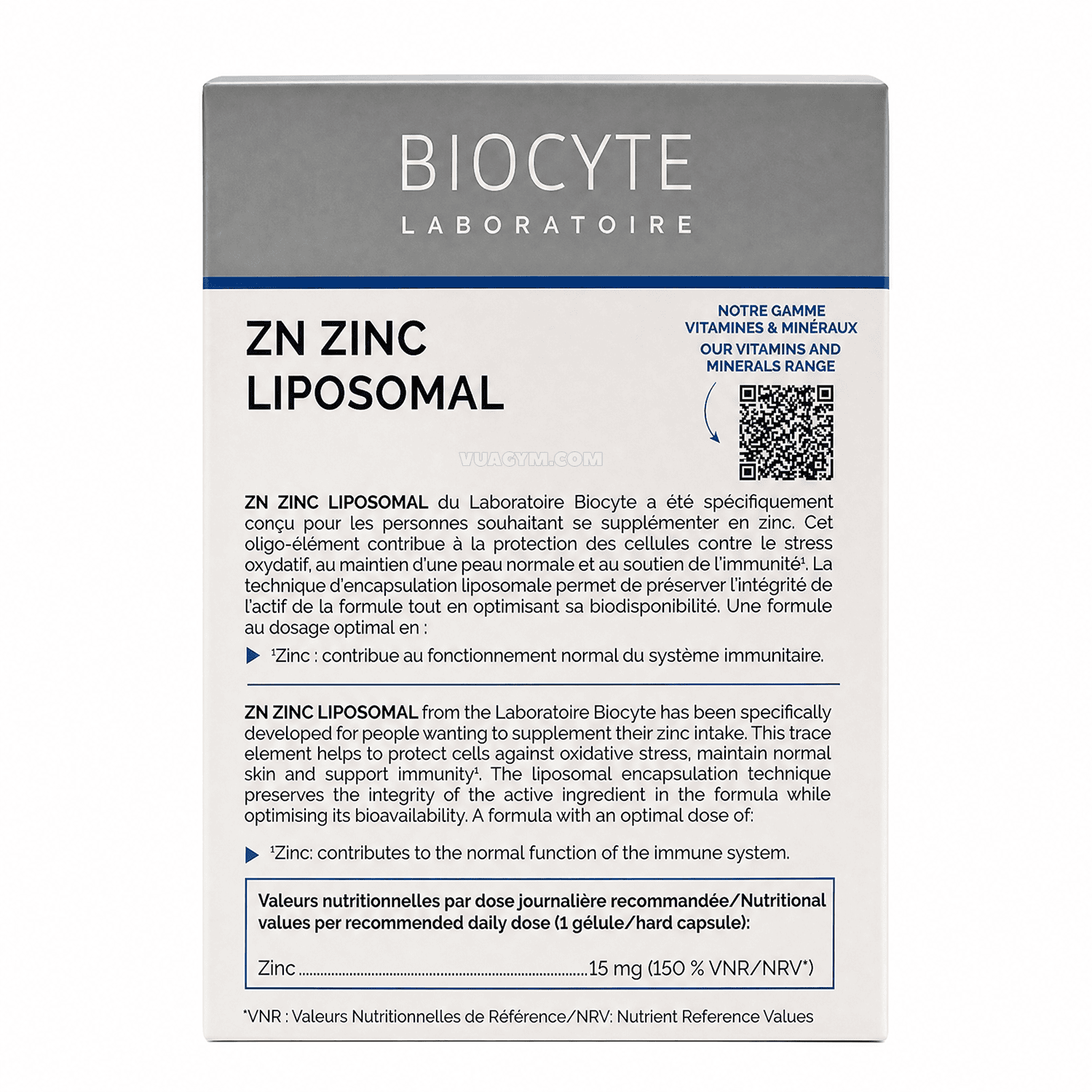 Biocyte - Zn Zinc Liposomal (90 viên) - biocyte zn zinc liposomal 90 vien 7