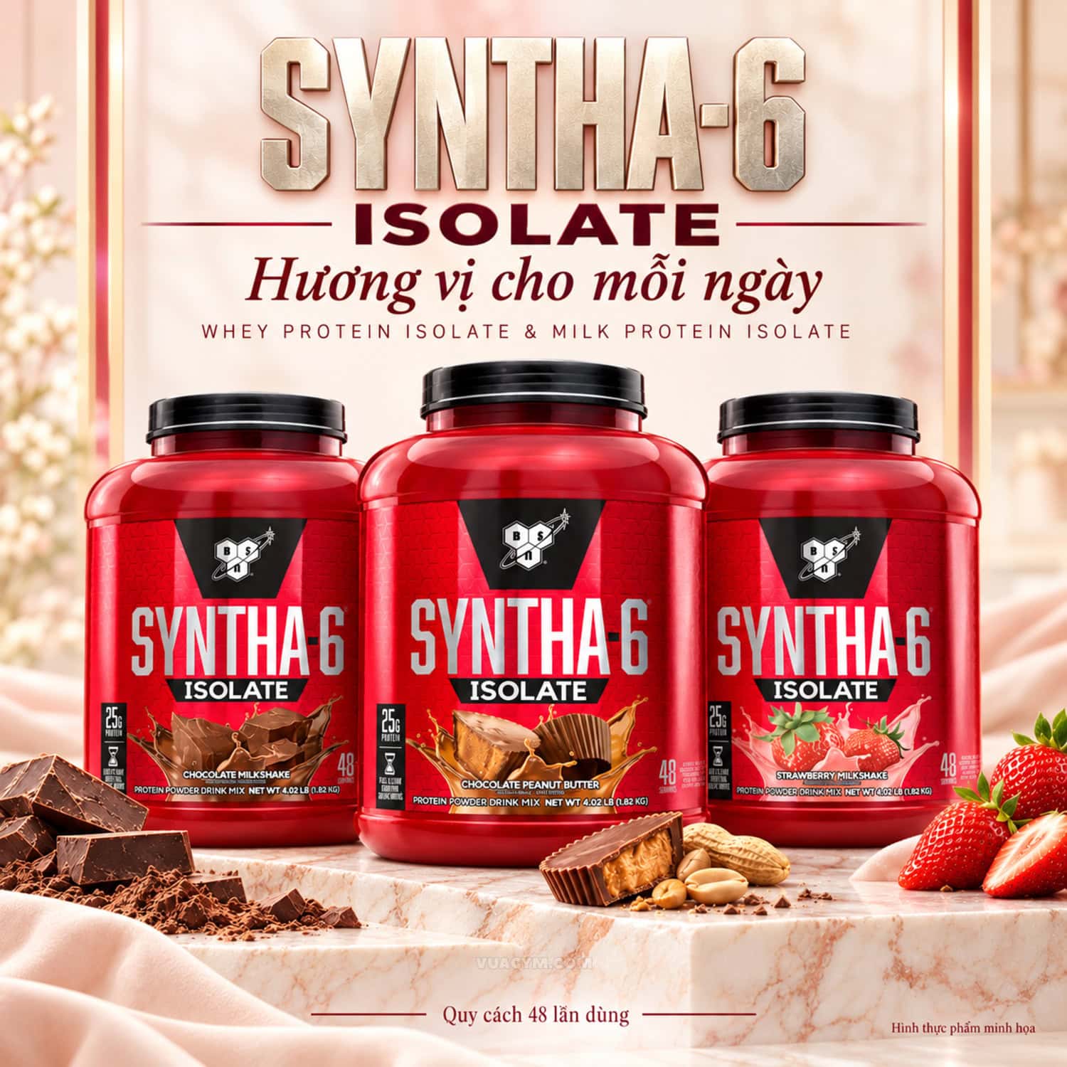 BSN Syntha-6 Isolate - Hương vị cho mỗi ngày